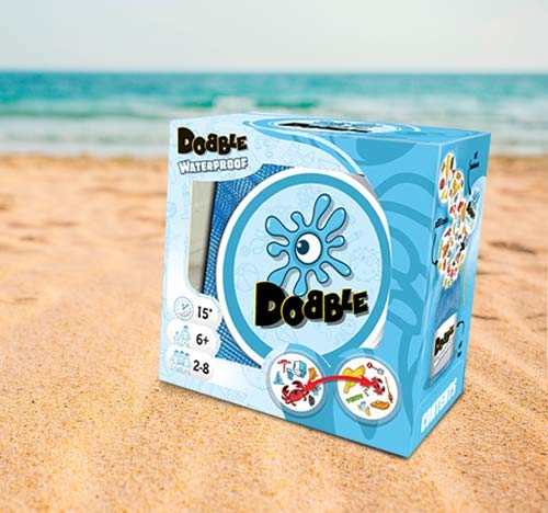 Asmodee Dobble Waterproof - Juego de cartas resistente al agua, versiones surtidos