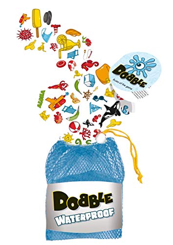 Asmodee Dobble Waterproof - Juego de cartas resistente al agua, versiones surtidos