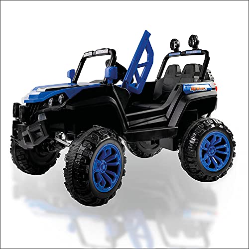 ATAA Buggy Rodeo 4x4 - Azul - Coche eléctrico para niños con tracción a Las 4 Ruedas, Mando Remoto, App móvil y Dos Asientos.