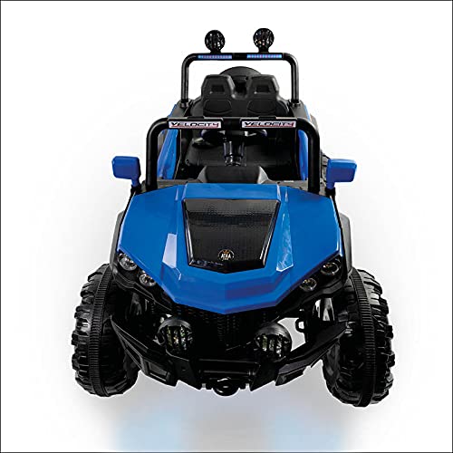 ATAA Buggy Rodeo 4x4 - Azul - Coche eléctrico para niños con tracción a Las 4 Ruedas, Mando Remoto, App móvil y Dos Asientos.