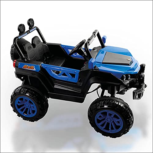 ATAA Buggy Rodeo 4x4 - Azul - Coche eléctrico para niños con tracción a Las 4 Ruedas, Mando Remoto, App móvil y Dos Asientos.