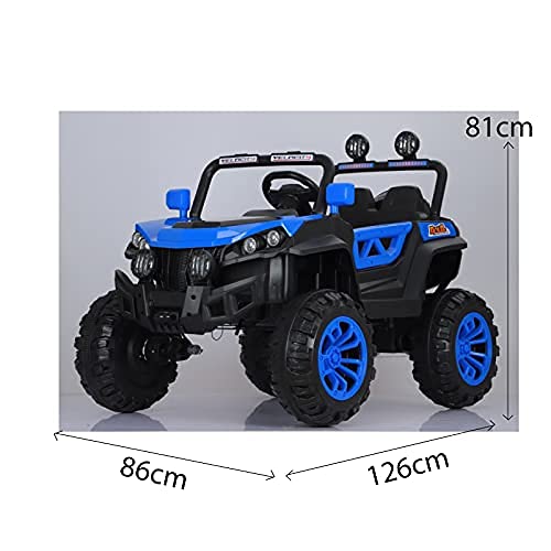 ATAA Buggy Rodeo 4x4 - Azul - Coche eléctrico para niños con tracción a Las 4 Ruedas, Mando Remoto, App móvil y Dos Asientos.