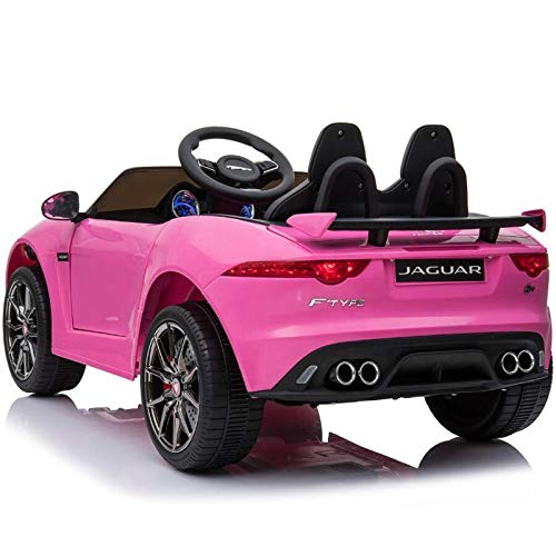 ATAA Jaguar F-Type 12v - Rosa - Coche eléctrico para niños de batería 12v Coche Infantil Licenciado con Mando Control Remoto