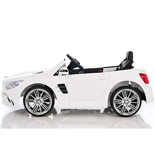 ATAA Mercedes SL400 con Mando para Adultos - Blanco Coche eléctrico para niños versión 2020 con batería 12V