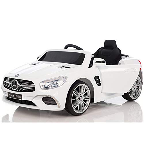 ATAA Mercedes SL400 con Mando para Adultos - Blanco Coche eléctrico para niños versión 2020 con batería 12V