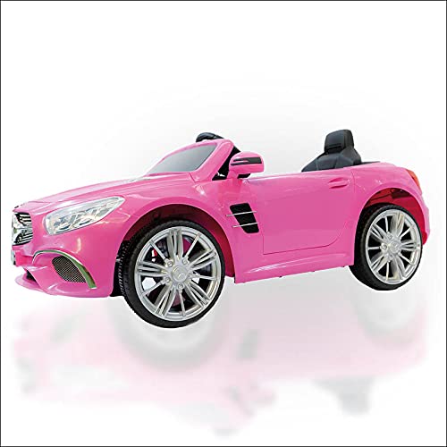 ATAA Mercedes SL400 con Mando para Adultos - Rosa Coche eléctrico para niños versión 2020 con batería 12V