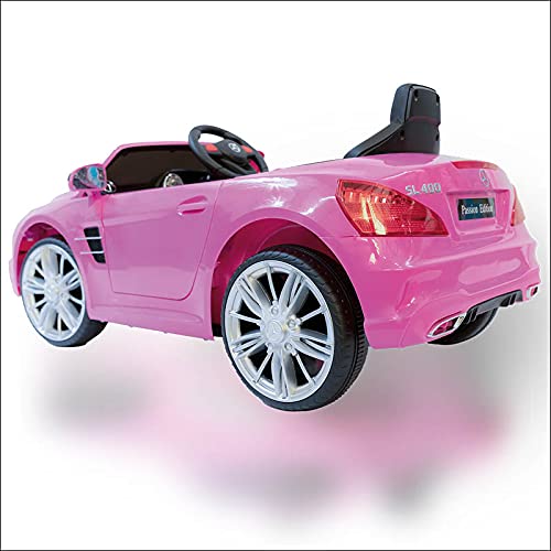 ATAA Mercedes SL400 con Mando para Adultos - Rosa Coche eléctrico para niños versión 2020 con batería 12V