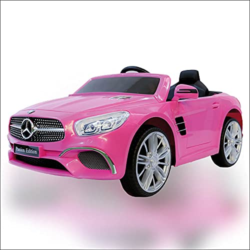 ATAA Mercedes SL400 con Mando para Adultos - Rosa Coche eléctrico para niños versión 2020 con batería 12V