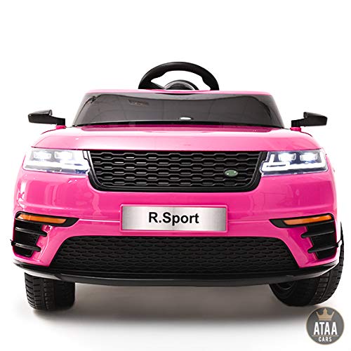 ATAA R-Sport 12v - Rosa - Coche eléctrico para niños y niñas con Mando Padres y batería 12v