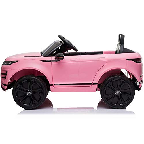 ATAA Range Rover Evoque 12v - Rosa - Coche de batería para niños Land Rover Range Rover Evoque con batería 12v