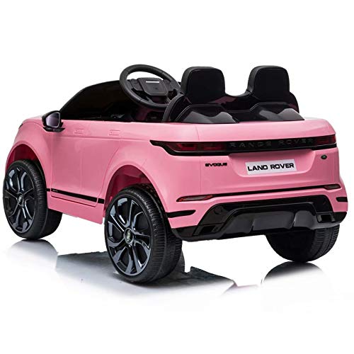 ATAA Range Rover Evoque 12v - Rosa - Coche de batería para niños Land Rover Range Rover Evoque con batería 12v