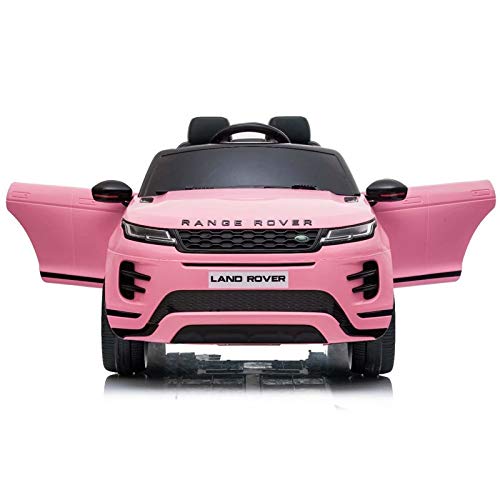 ATAA Range Rover Evoque 12v - Rosa - Coche de batería para niños Land Rover Range Rover Evoque con batería 12v