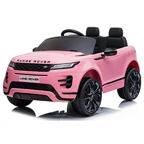 ATAA Range Rover Evoque 12v - Rosa - Coche de batería para niños Land Rover Range Rover Evoque con batería 12v