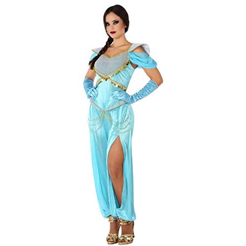 Atosa-61431 Atosa-61431-Disfraz Princesa Arabe-Adulto Mujer, Color celeste, XS a S (61431 , color/modelo surtido