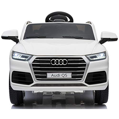 Audi Q5 Licenciado 12v - Blanco - Coche eléctrico para niños Audi Q5 con Licencia Oficial.