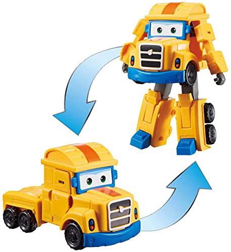 Auldey EU720225 Super Wings Transforming Poppa Wheel - Rueda moldeable con articulación, Temporada 2, 12 cm