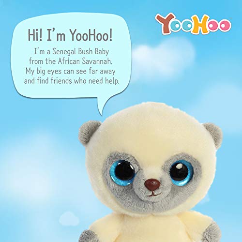 Aurora World 61079 - Peluche Yoohoo Galago 13 cm, Color Crema