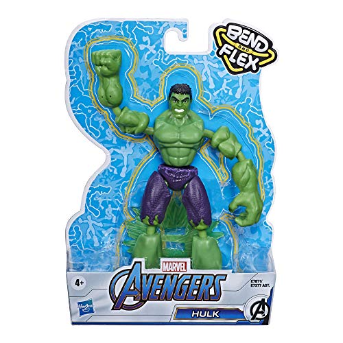 Avengers- Bend and Flex Figura Hulk 15 Cm (Hasbro E78715X0) , Color/Modelo Surtido