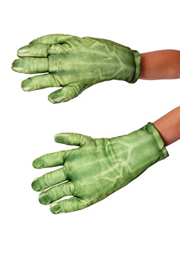 Avengers - Guantes para disfraz de Hulk para niño, talla única infantil (Rubie's 36348)