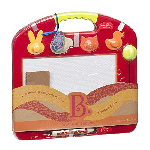 B. Toys- Toulouse LapTrec – Pizarrón magnético Portable con Sellos de Animales para niños de 10 Meses en adelante (Branford Ltd. BX1294Z)