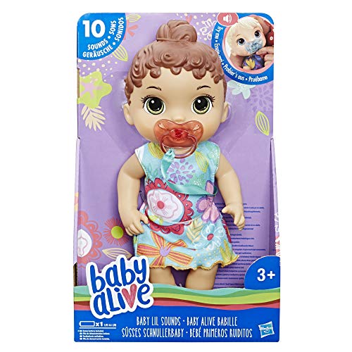 Baby Alive- Lil Sounds Brn Hair, Multicolor (Hasbro E3688ES0)