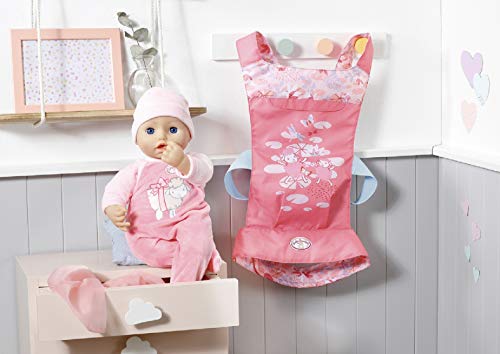 Baby Annabell Active Cocoon Portabebé, Para Niñas de 3 Años en Adelante, Llévala a Cualquier Parte, con Correas Ajustables, fomenta el Juego de Roles Imaginativo