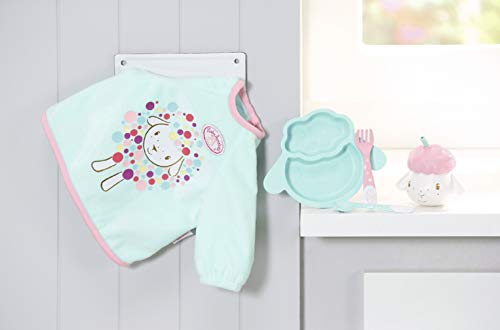 Baby Annabell Lunch Time - Trona para Muñecas de 43 cm, en Forma de Oveja, Promueve la Empatía y las Habilidades Sociales, Para Niños de 3+ Años, Incluye Babero, Taza, Plato y Cubiertos