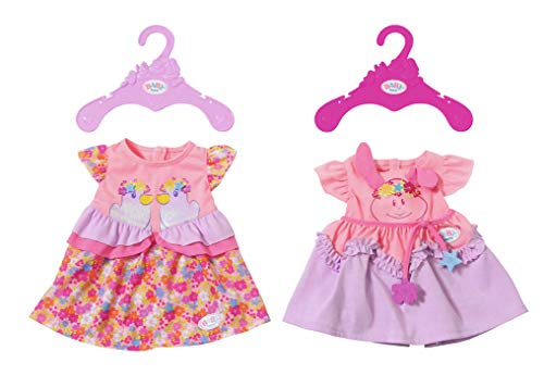 BABY born Dresses 2 assorted Vestido para muñecas - Accesorios para muñecas (Vestido para muñecas, 3 año(s), Multicolor, BABY born, Chica, 43 cm) , color/modelo surtido