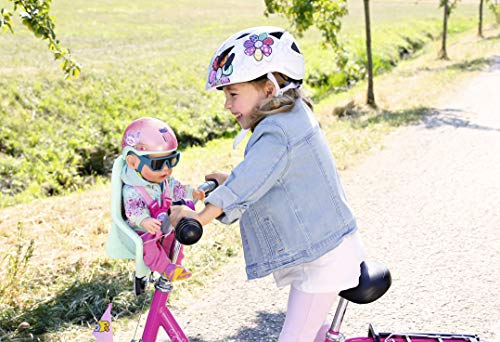 Baby Born Fahrradsitz 43cm Play&Fun-Asiento para Bicicleta (43 cm), Color Rosa + Menta (827277)