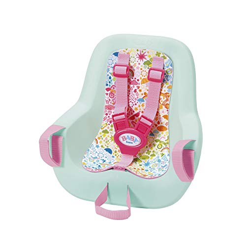 Baby Born Fahrradsitz 43cm Play&Fun-Asiento para Bicicleta (43 cm), Color Rosa + Menta (827277)