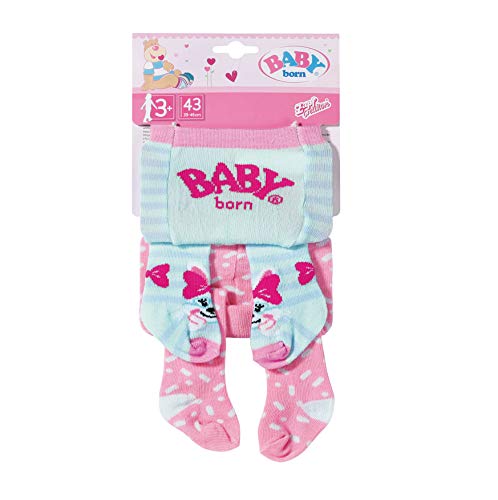 Baby Born Mallas para bebé (43 cm), Color Blue and Striped (829523)