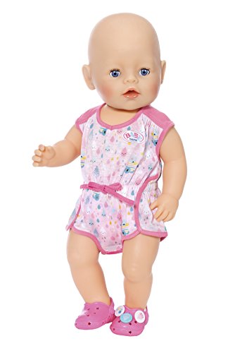 BABY born Pijama de muñeca con Accesorios, Rosa, 43 cm (Zapf 824634)