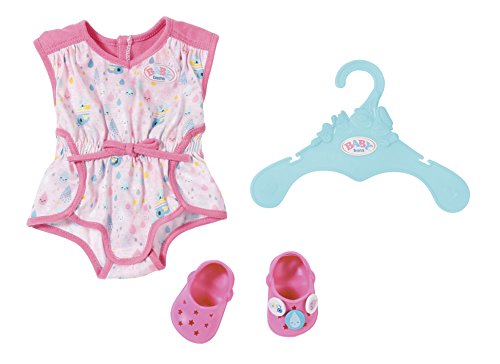 BABY born Pijama de muñeca con Accesorios, Rosa, 43 cm (Zapf 824634)