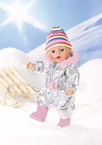 Baby born Ropa para Muñeca, Ropa de Diseñador con Accesorios Adecuados, Traje de Nieve de Lujo