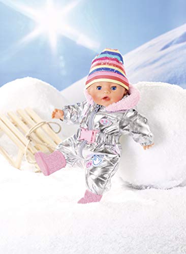 Baby born Ropa para Muñeca, Ropa de Diseñador con Accesorios Adecuados, Traje de Nieve de Lujo