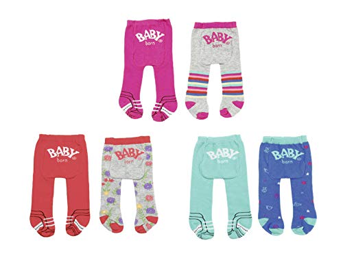 BABY Born Trend Tights, Juego de Ropita para Muñeca - Accesorios para Muñecas (1 Paquete de 2 Pares, 3 Año(s), Multicolor, BABY Born, Niño, Chica) Modelo Surtido