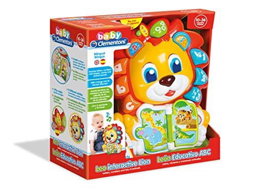 Baby Clementoni- León Educativo ABC, Multicolor, única (61830)