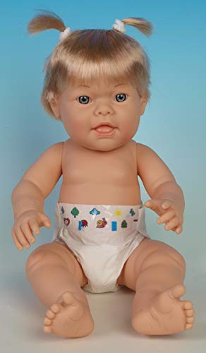 BABY DOWN Bebe de 42 cm con Ojos cristalinos y Suave. La Original muñeca babydown.es