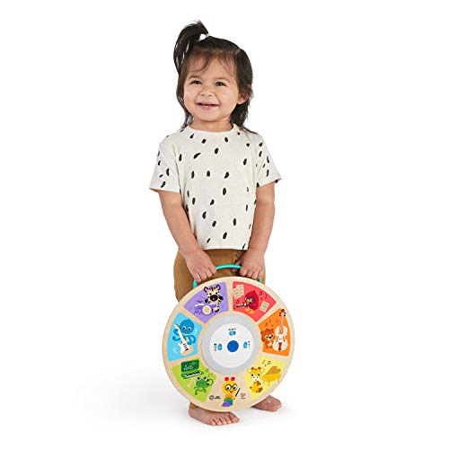 Baby Einstein 12375 Hape Cal's Smart Sounds Symphony Magic Touch Juguete electrónico de actividad de madera en 3 idiomas (inglés, francés y español), multicolor