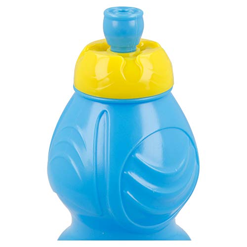 BABY SHARK | Botella de Agua Infantil con cierre antifugas | Cantimplora Reutilizable para niños con tapón anti goteo - Libre de BPA - 400 ML