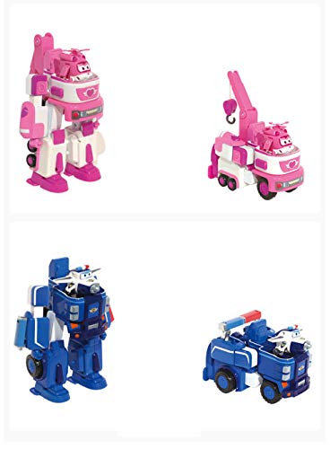 Baby Supplies HIL Super Wings Juguetes De Deformación Robot De Deformación Traje De Robot Ambulancia Coche De Policía Camión De Bomberos Vehículo De Utilidad Regalo De Cumpleaños, Jerome