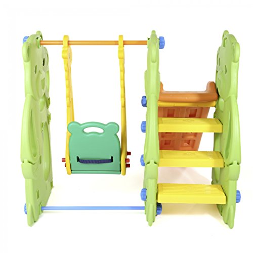 Baby Vivo Columpio Tobogán Parque para Infantil Niños Recto Diapositiva Interior y Aire Libre Juguetes Jardín - Jungle