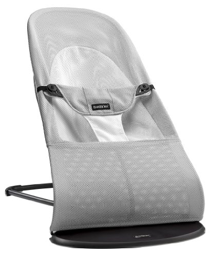 BABYBJÖRN Hamaca Balance Soft, Malla, Plata/Blanco