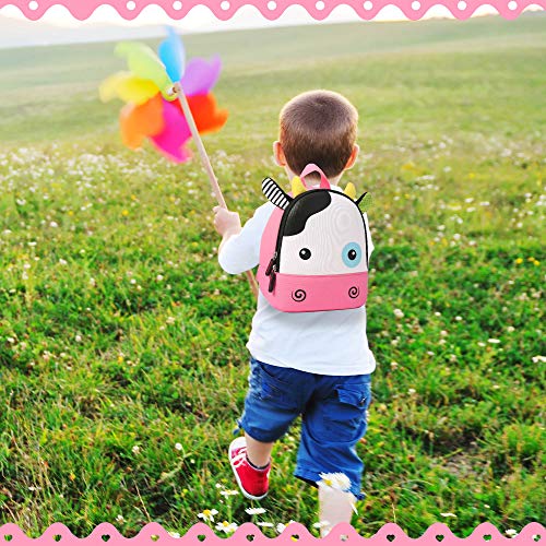 BAIGIO Mochila Infantil Kindergarten,Pequeñas Mochilas Bolsas Escolares de Dibujos Animados Animales para Niñas Primaria Linda Bolso Bebe Guarderia Preescolar para 2-6 Años (Vacas)