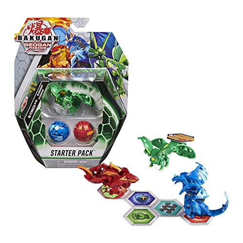 Bakugan 6061005 Paquete de 3 Unidades, Fenneca Ultra, Geogan Rising Figuras de acción coleccionables