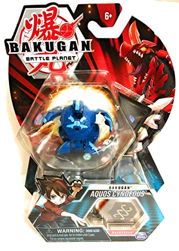 Bakugan, Aquos Cyndeous, criatura transformadora coleccionable de 5 cm de alto, para edades de 6 años en adelante