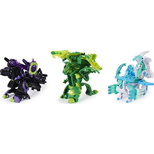 Bakugan Armored Alliance 6059292 – Paquete con 3 artículos Bakugan Ultra y Accesorios Baku-Gear, del Dibujo Animado Bakugan – Juguete Infantil a Partir de 6 años de Edad