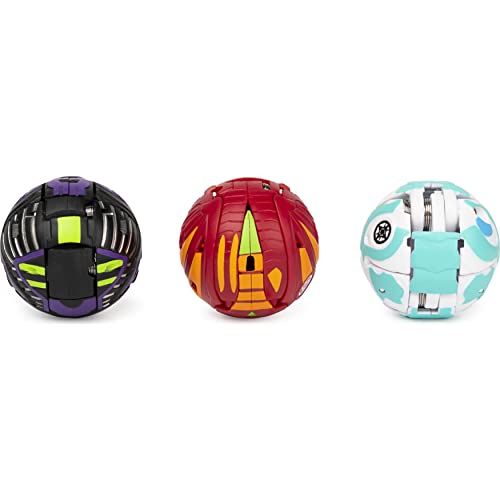 Bakugan Paquete de 3 Figuras de acción coleccionables Trox Ultra, Armadura Alliance