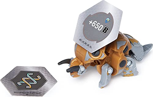 Bakugan Ultra, Trhyno, figura de acción coleccionable de 3 pulgadas y tarjeta de trading, para edades de 6 años en adelante