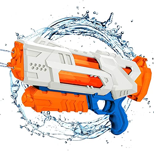 balnore Juguete Pistola de Agua con Largo Alcance para niños Pistola de Agua para Adultos 10-12 Metros de Rango 1200ML Playa tuberías al Aire Libre Fiesta Piscina Piscina Playa Juego de Lucha de Agua